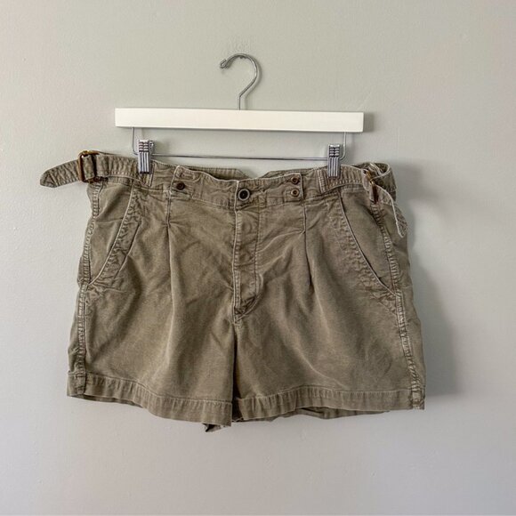 Anthropologie Olive Green Liza Utility Shorts - Picture 4 of 11